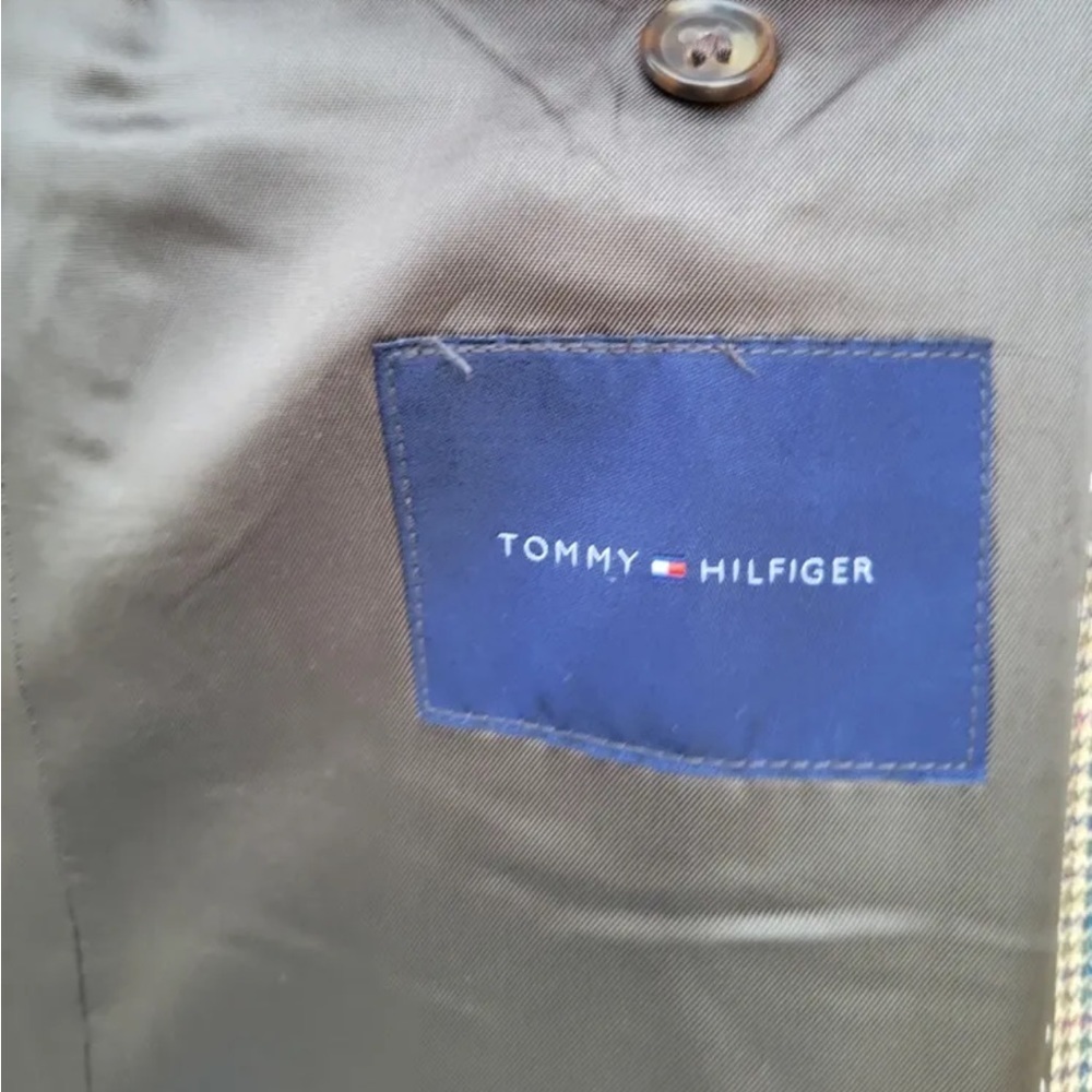 TOMMY HILFIGER Vintage Silk Wool Blazer - Picture 6 of 7